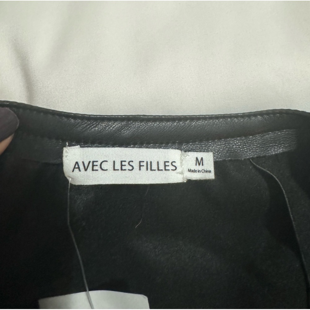 New - Vegan (faux) butter soft leather button jacket - Picture 6 of 7